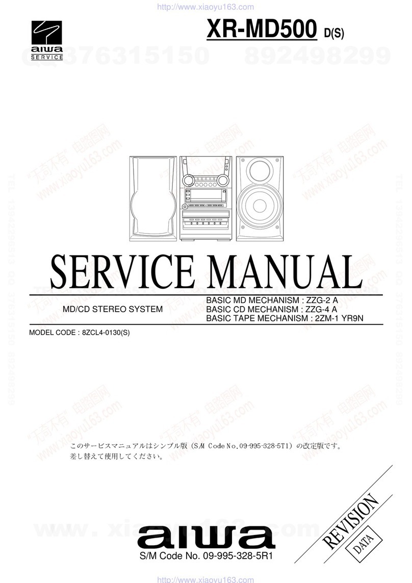 Aiwa xr-md500 Service manual