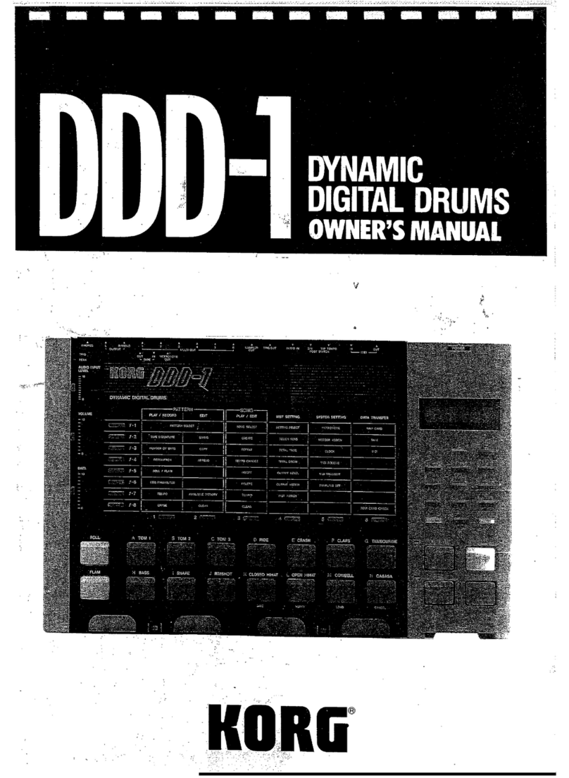 Korg ddd-1 owner's manual