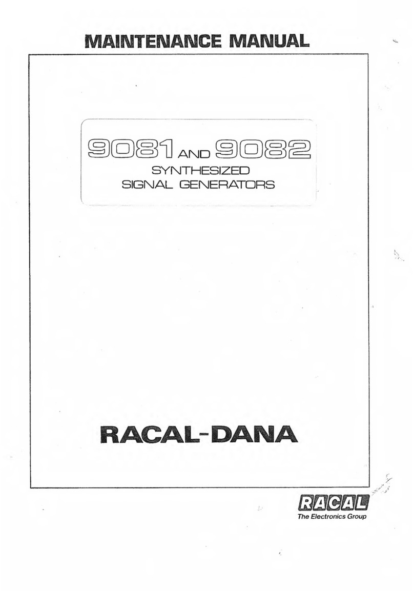 Racal Instruments 9081 Maintenance manual