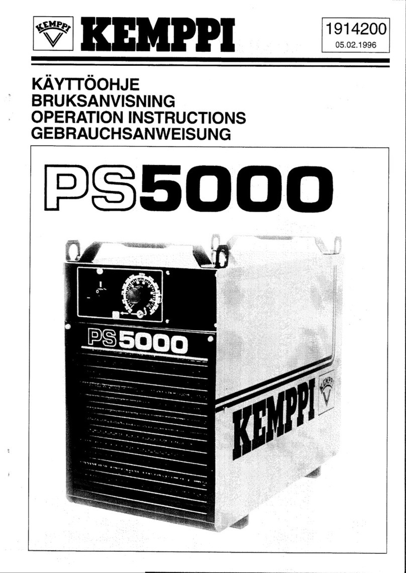 Kemppi PS5000 User manual Kemppi PS5000 User manual