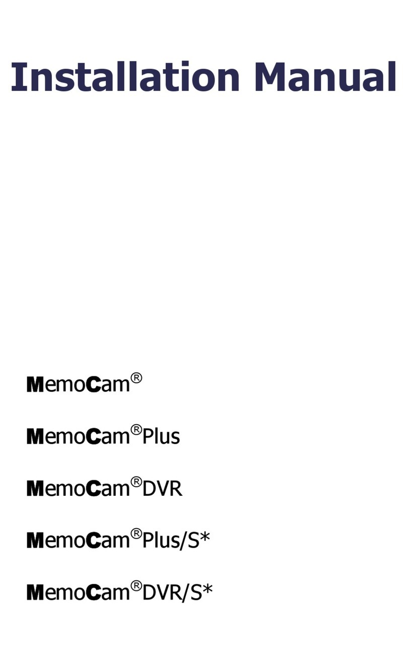 VIDEO DOMAIN TECHNOLOGIES MEMOCAM installation manual
