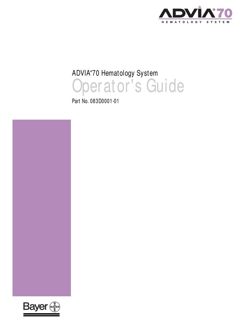 Bayer HealthCare Advia 70 Operator's guide