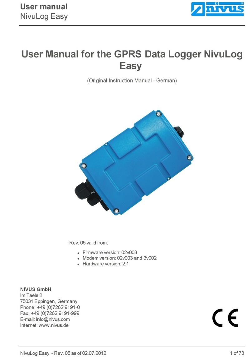 Nivus NivuLog user manual