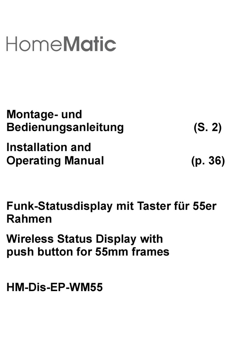 HomeMatic HM-Dis-EP-WM55 Installation and operating manual