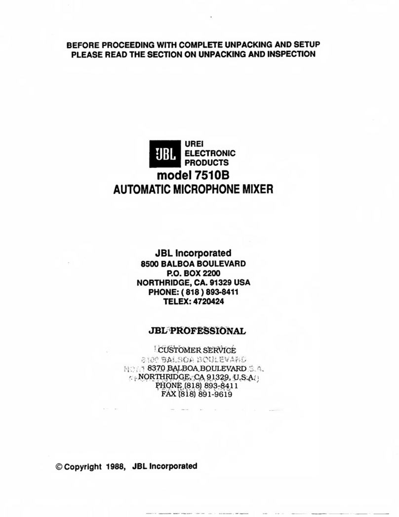 JBL 7510B user manual