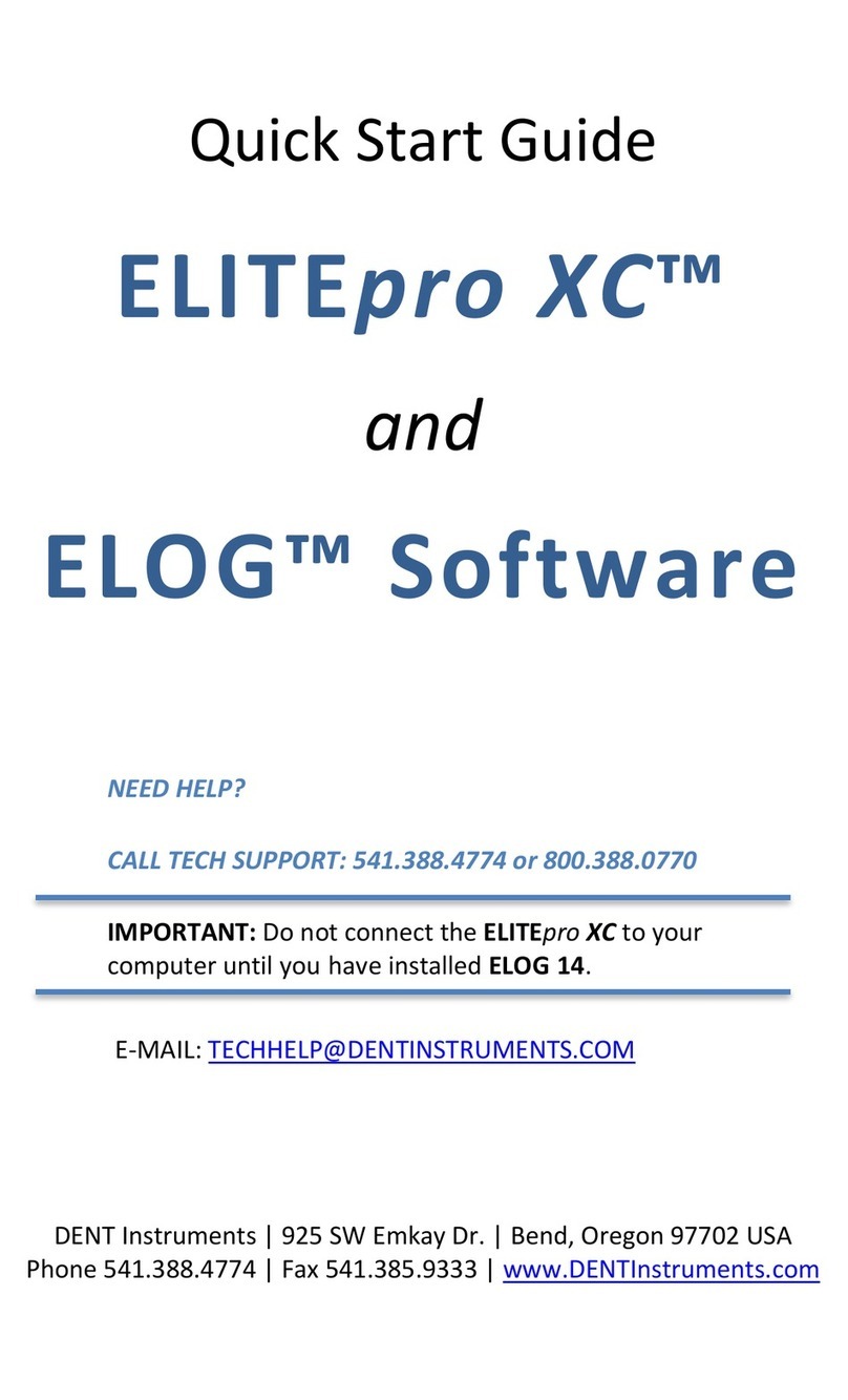 DENT Instruments ELITEpro XC User manual