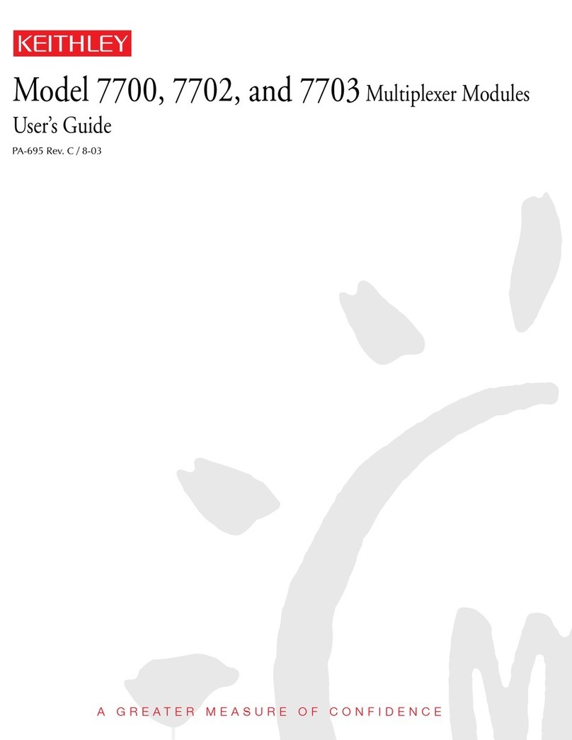 Keithley 7702 User manual
