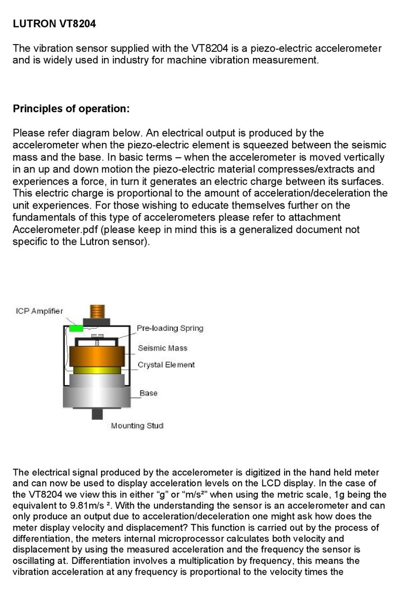 Lutron Electronics vt-8204 user manual