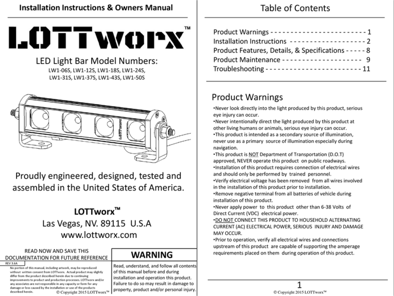 Lottworx LW1-06S Installation instructions & owner's manual Lottworx LW1-06S Installation instructions & owner's manual