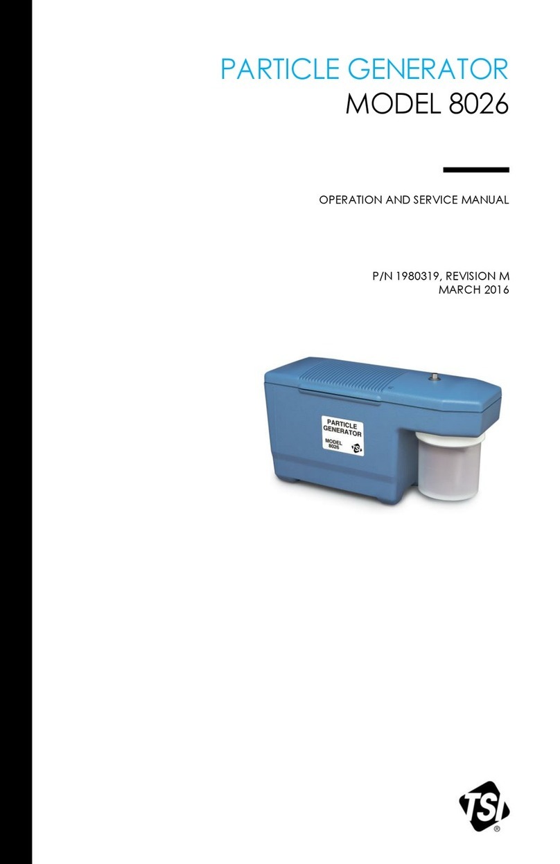 TSI Incorporated 8026 Operation manual