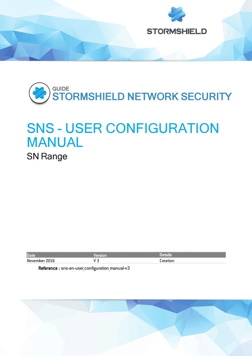 Stormshield SN series Instruction sheet