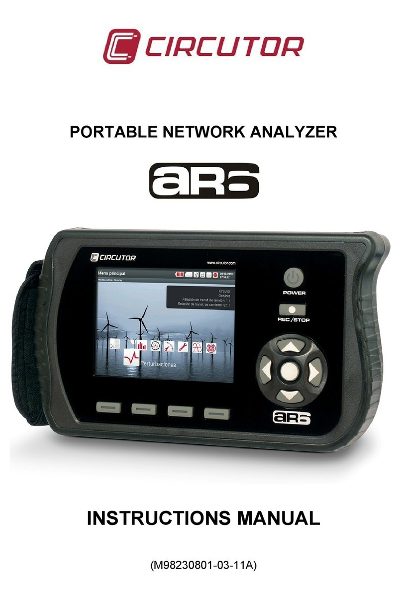 Circutor AR6 instruction manual