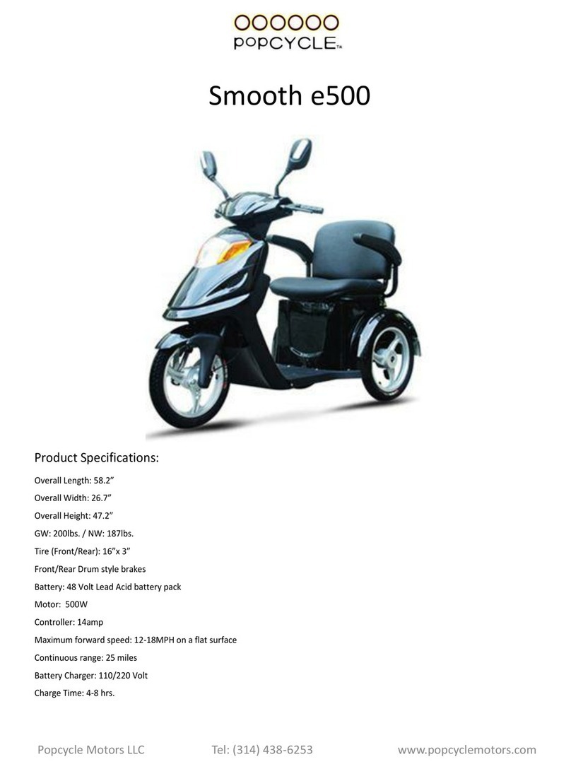 PopCycle Smooth e500 User manual