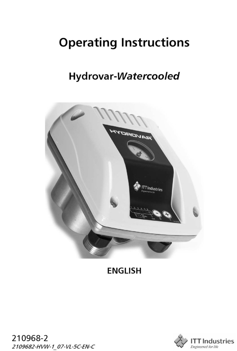ITT Hydrovar User manual