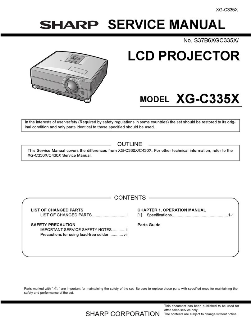 Sharp Notevision XG-C335X Service manual
