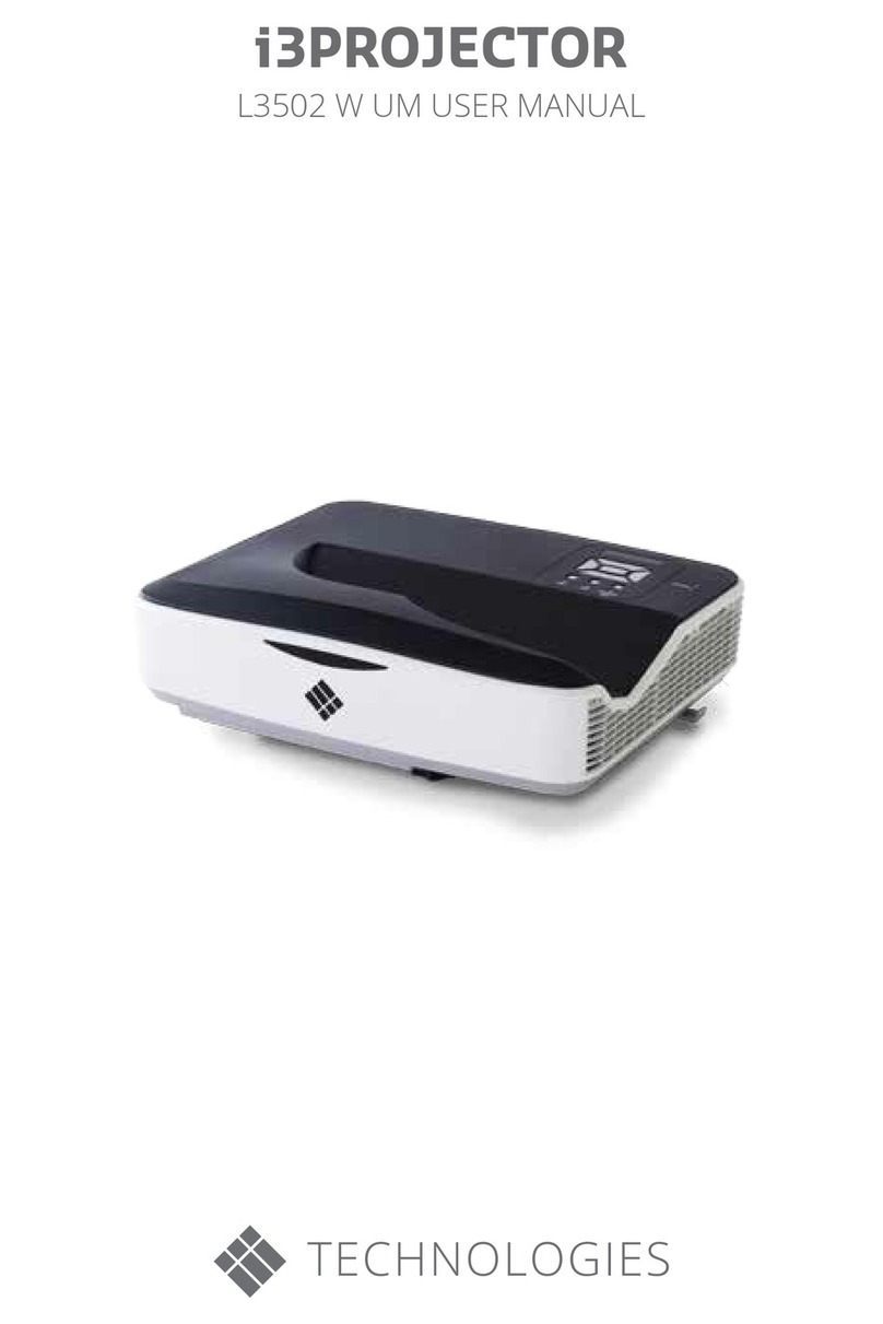 i3 i3PROJECTOR L3502 W UM user manual