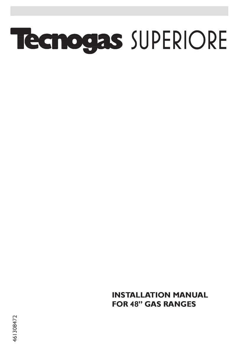 Techogas RN483GXSS installation manual