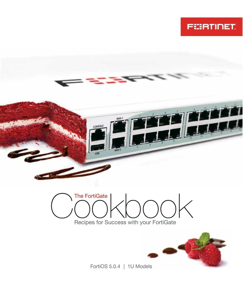 Fortinet FortiGate 1U quick start guide Fortinet FortiGate 1U quick start guide