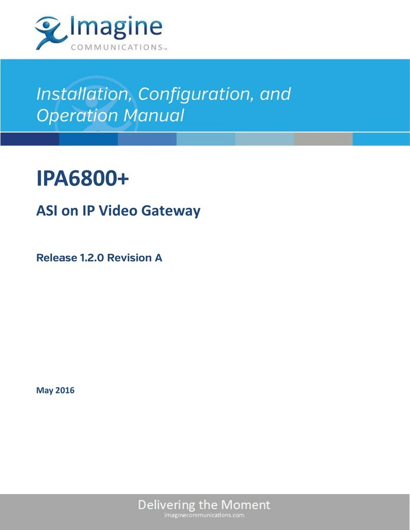 Imagine IPA6800+ Installation, configuration & operating guide