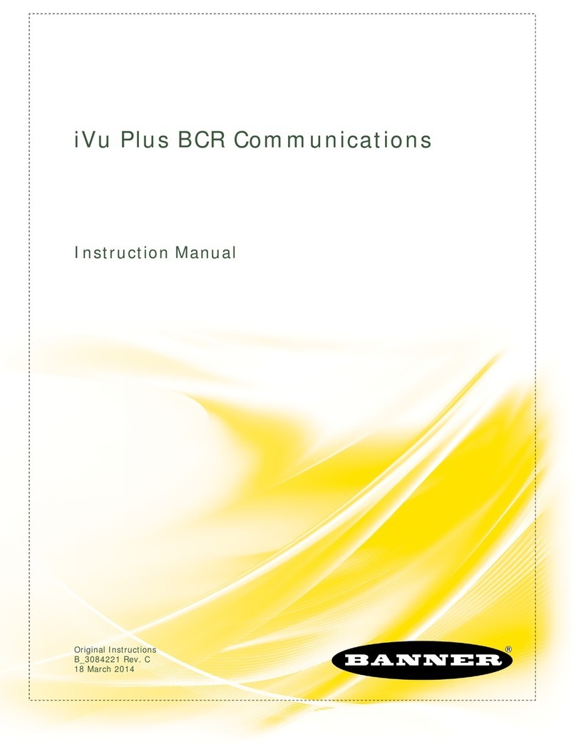 Banner iVu Plus BCR instruction manual