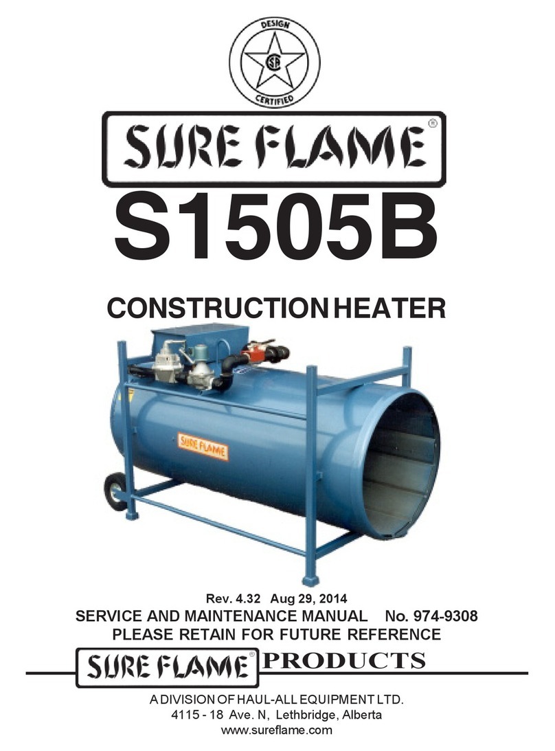 Sure Flame S1505B User manual