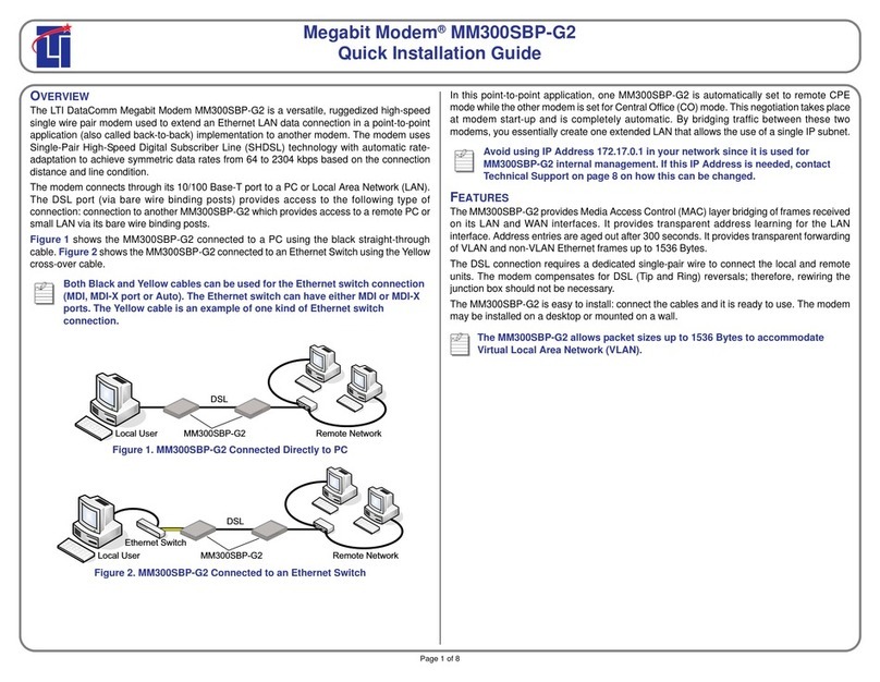 LTI MM300SBP-G2 Quick installation guide