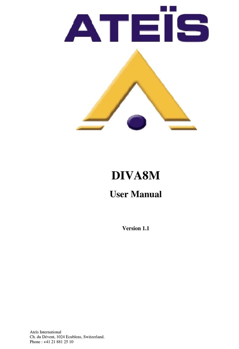 Ateis DIVA8M user manual