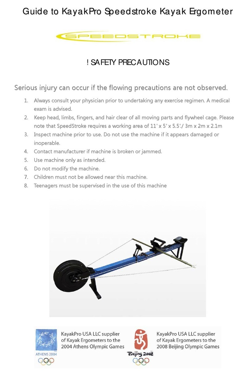 Kayakpro Speedstroke user guide
