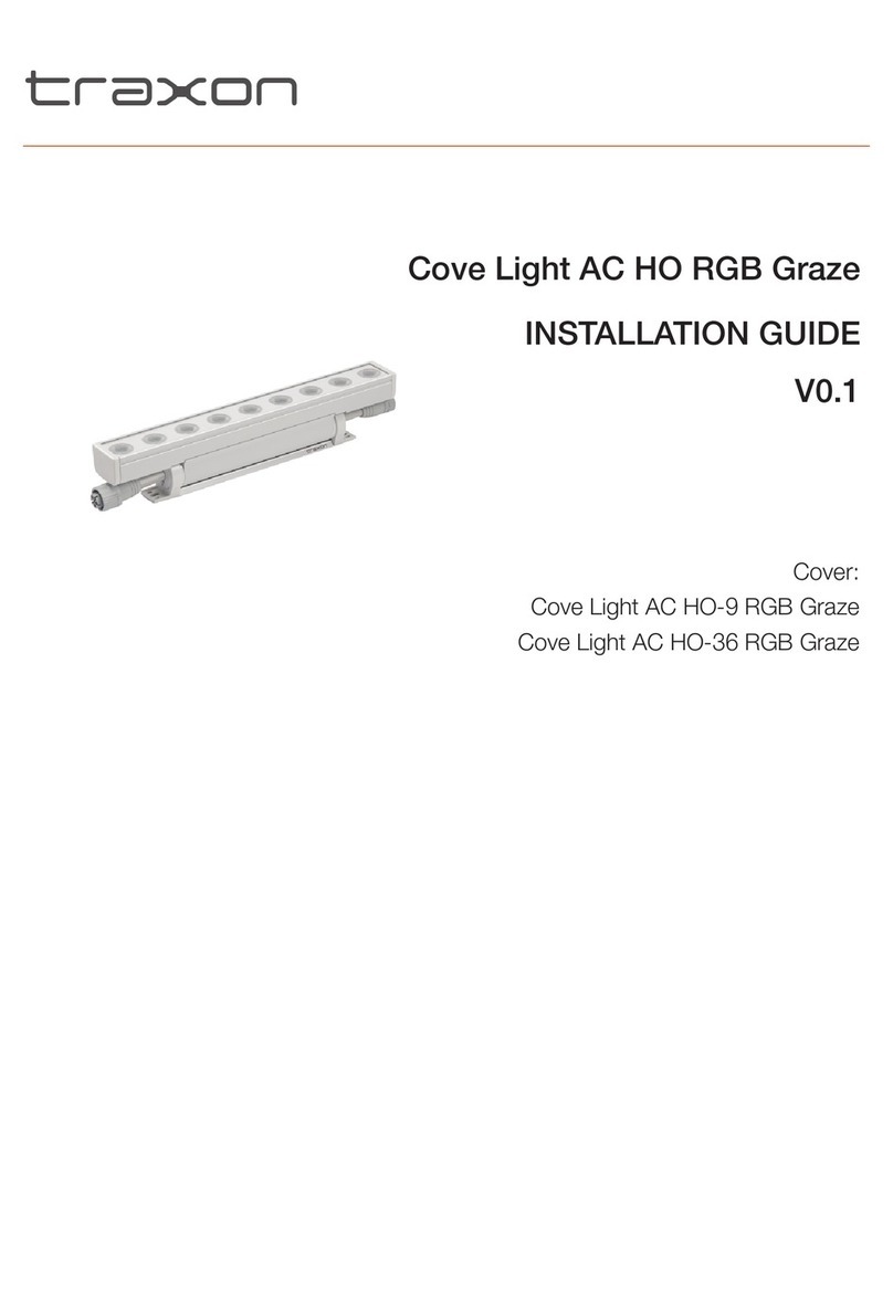 Traxon Cove Light AC HO-9 RGB Graze installation guide