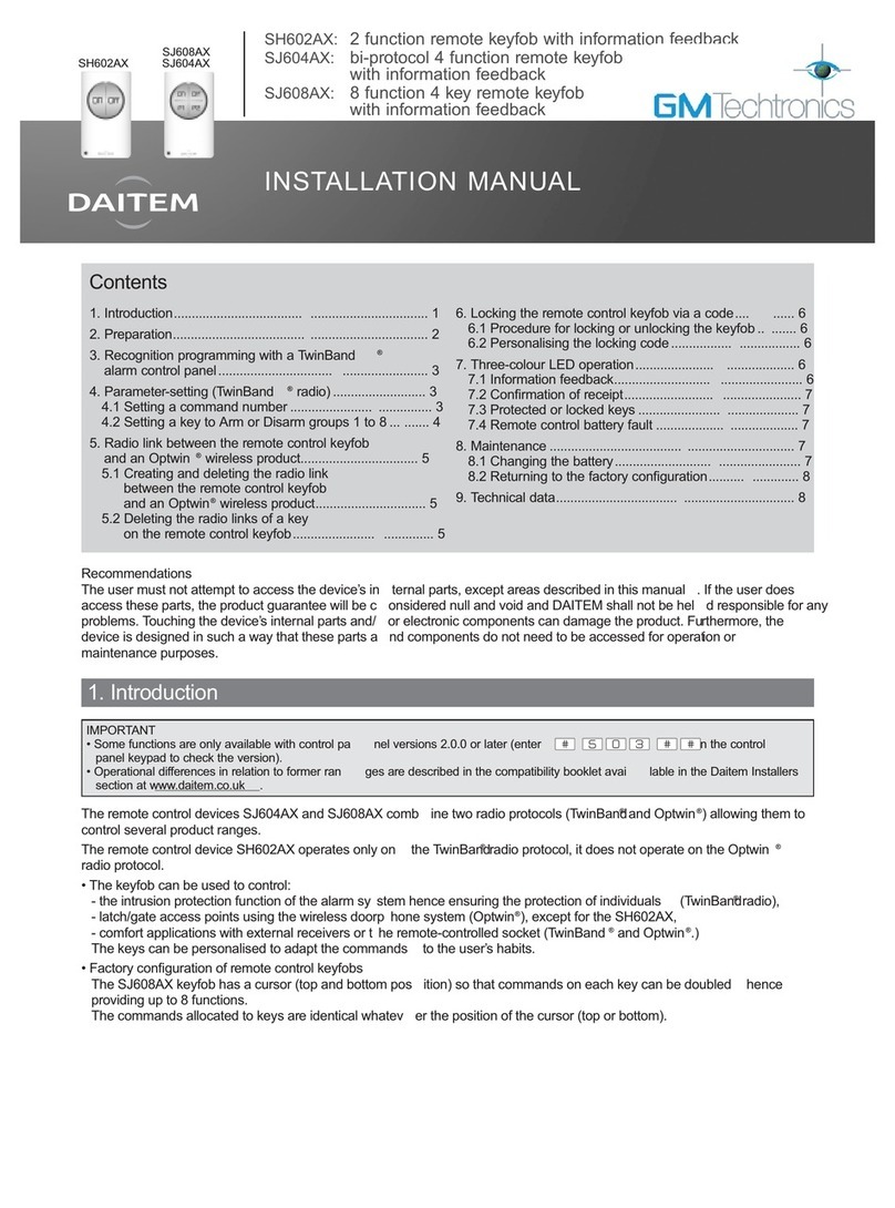 DAITEM SH602AX User manual