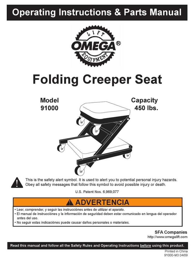 Omega 91000 Operating instructions & parts manual Omega 91000 Operating instructions & parts manual