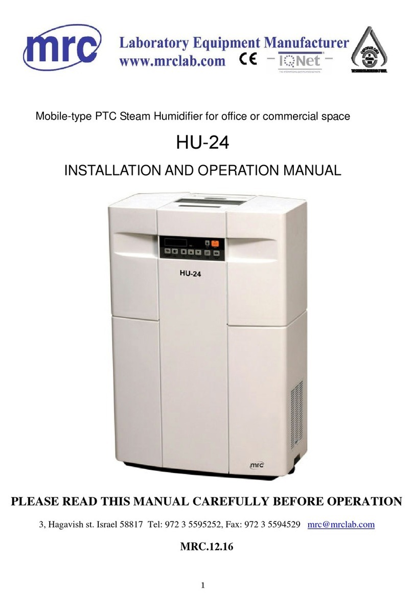MRC HU-24 Installation and operation manual