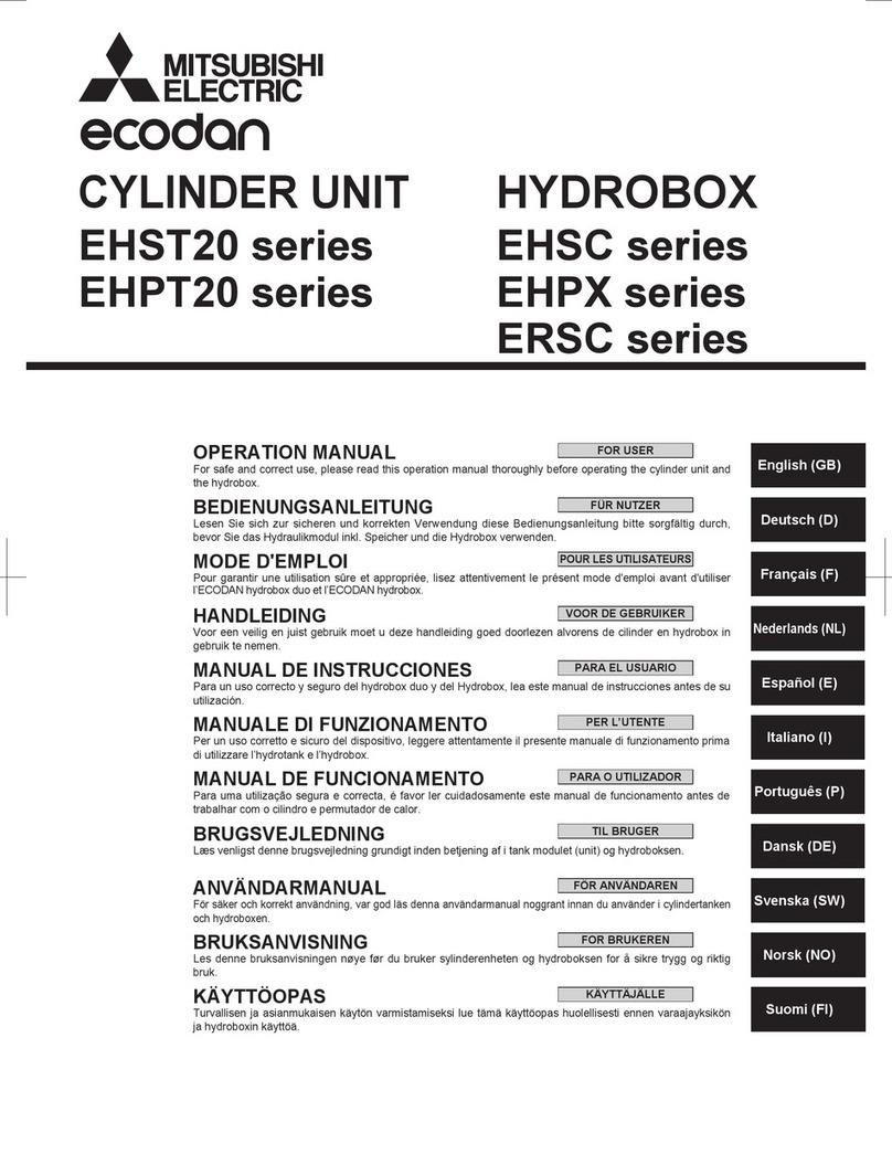 Mitsubishi EHST20 series User manual