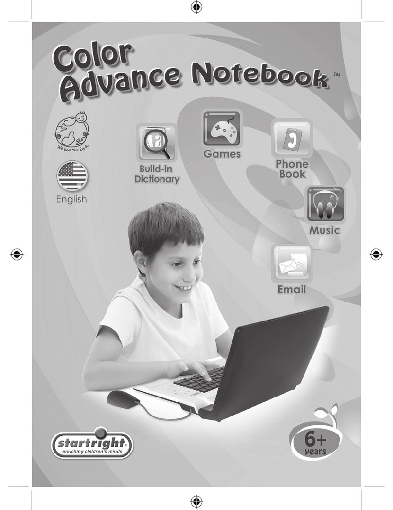 Startright Color Advance Notebook User instruction guide Startright Color Advance Notebook User instruction guide