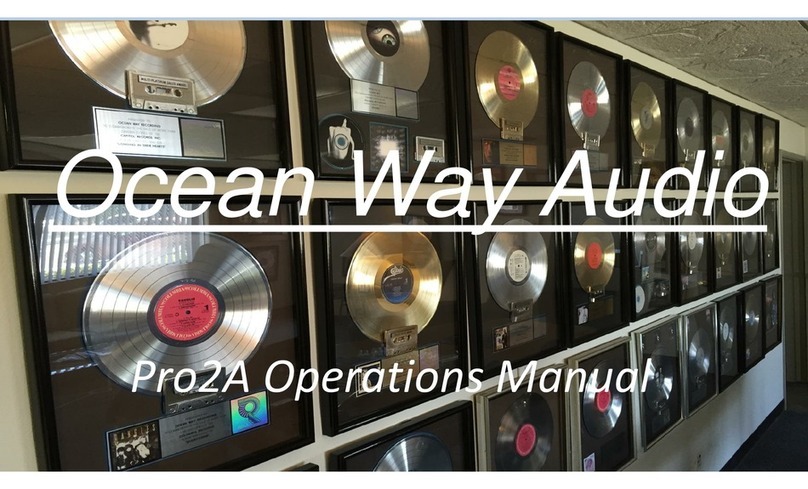 Ocean Way Audio Pro2A Operation manual
