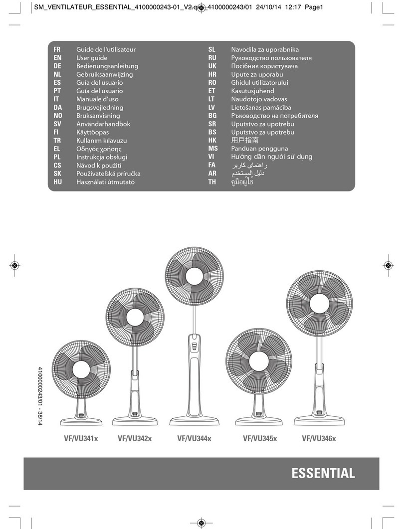 TEFAL VF/VU341x User manual
