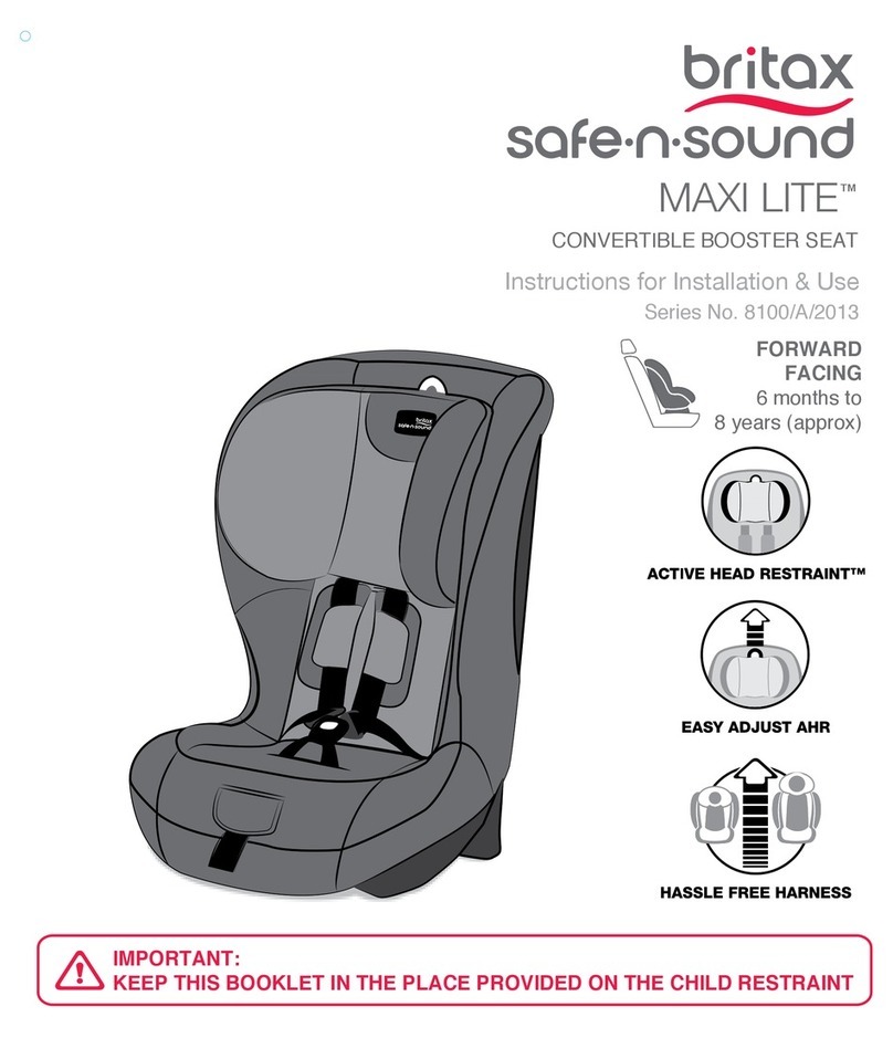 Britax safe-n-sound maxi lite Instructions for installation & use