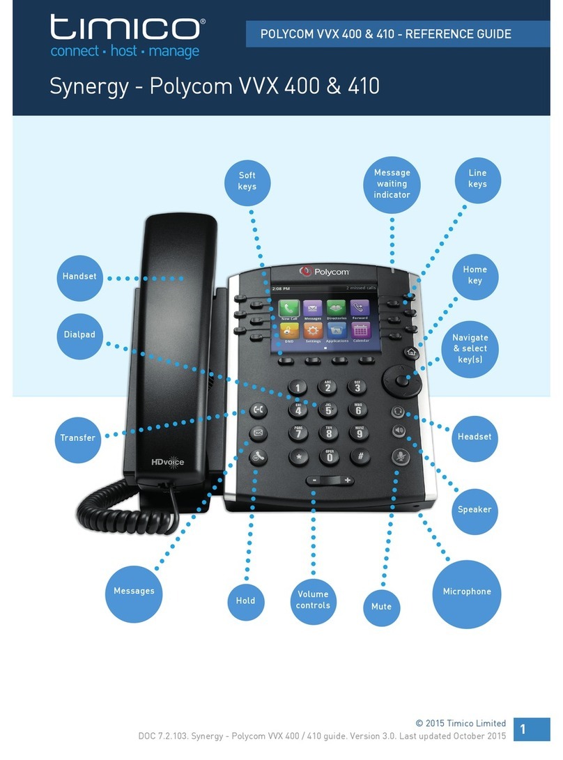 Polycom VVX 400 Series User manual