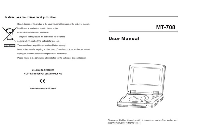 Denver MT-708 user manual