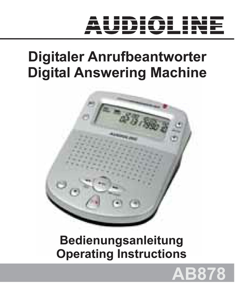 AUDIOLINE AB878 User manual
