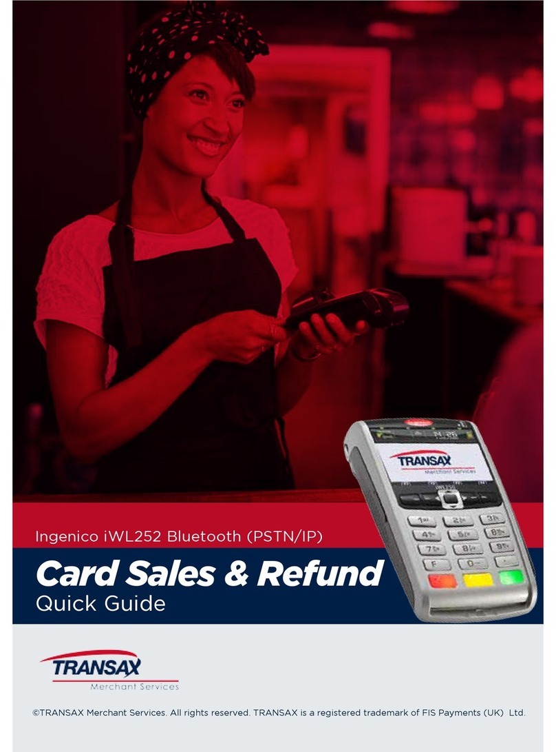 Transax Ingenico iWL252 quick guide