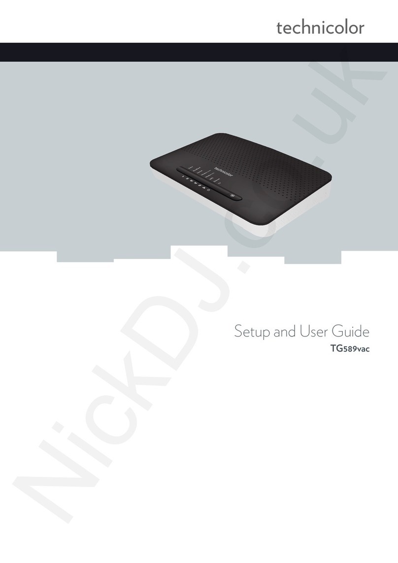 Technicolor TG589vac Safety guide Technicolor TG589vac Safety guide