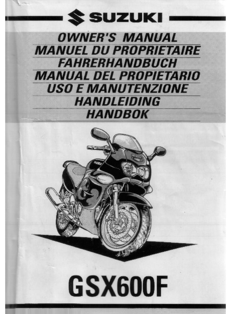 Suzuki GSX 600F 2000 User manual Suzuki GSX 600F 2000 User manual