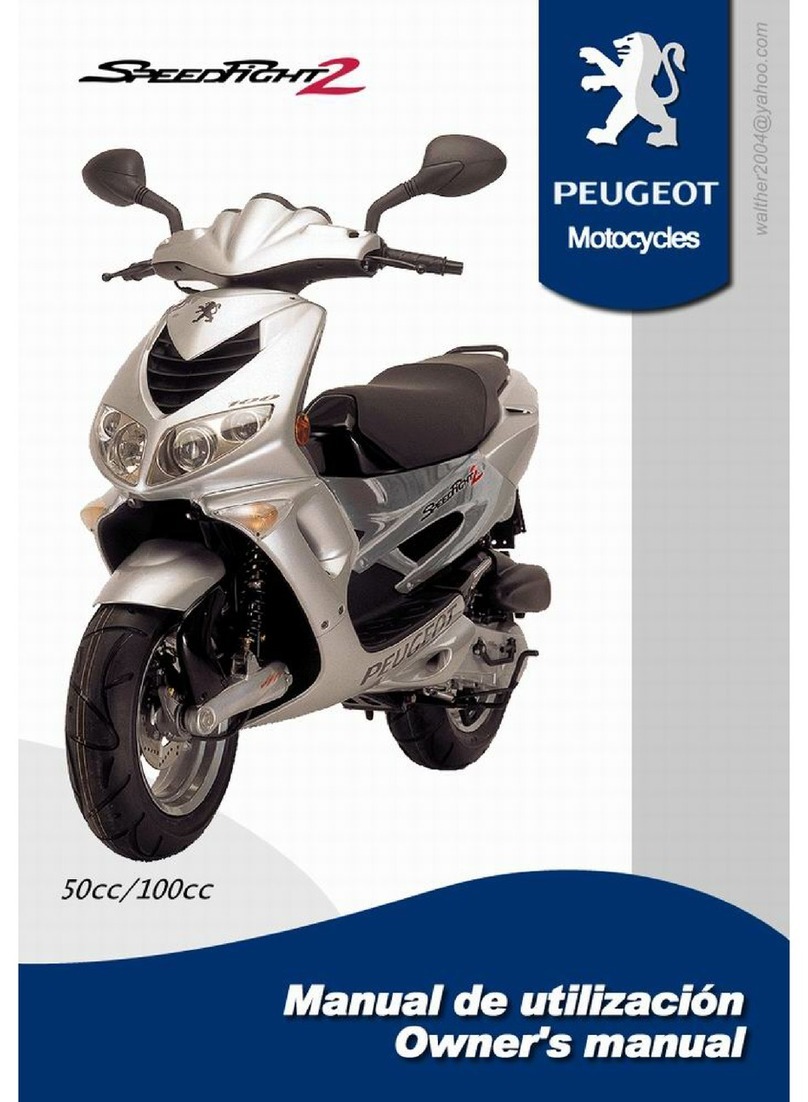 PEUGEOT Speedfight 2 owner's manual