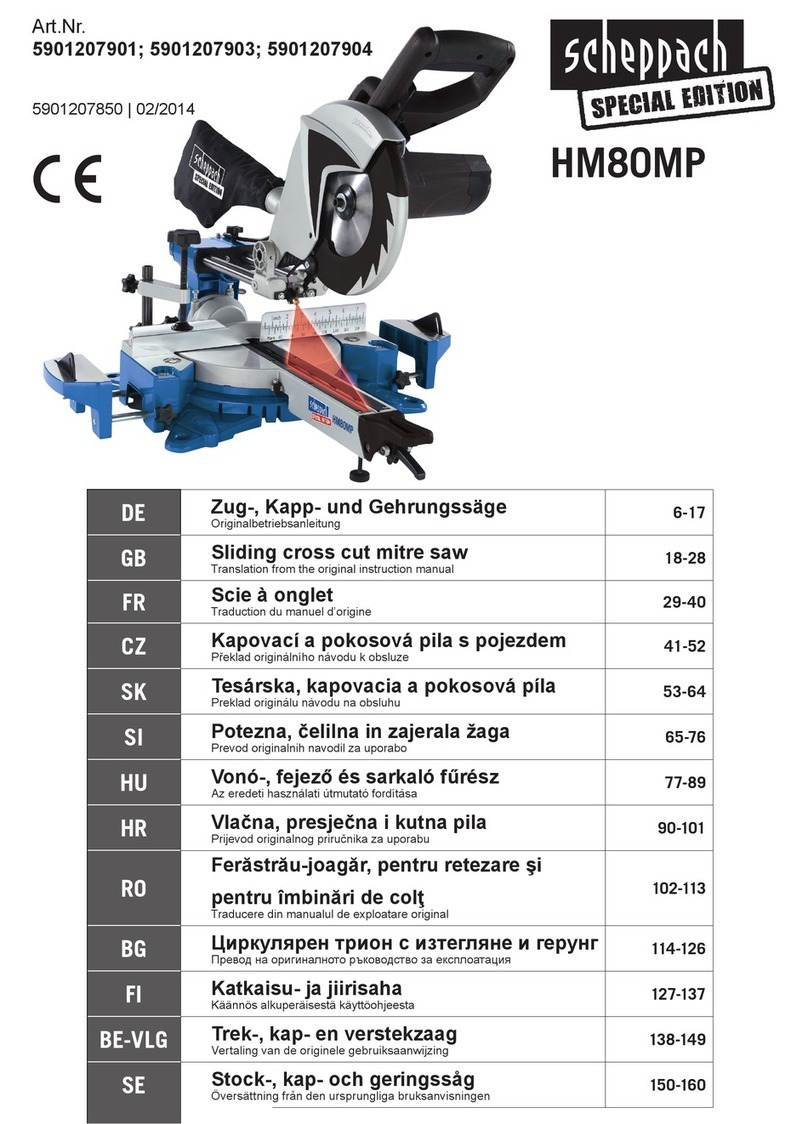 Scheppach HM80MP Assembly instructions