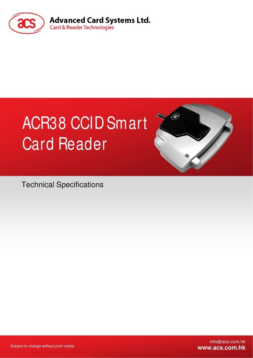 Advanced Card ACR38 User manual
