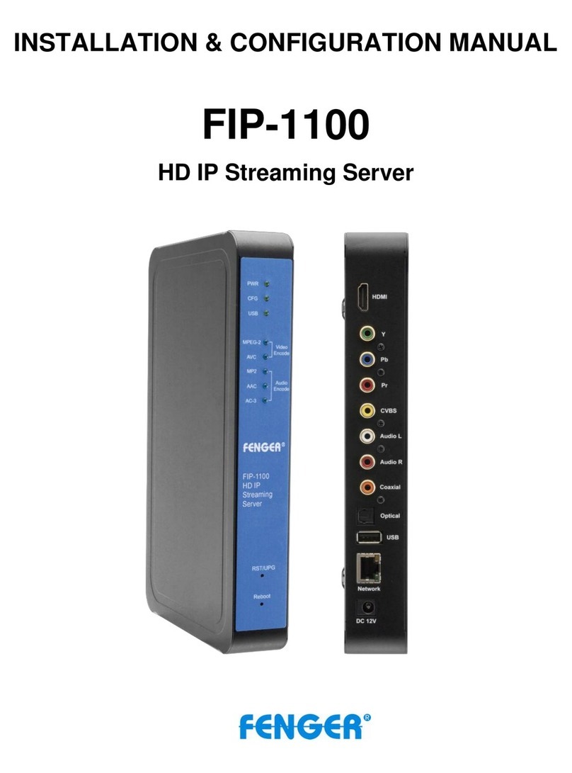 Fenger FIP-1100 Installation & configuration manual