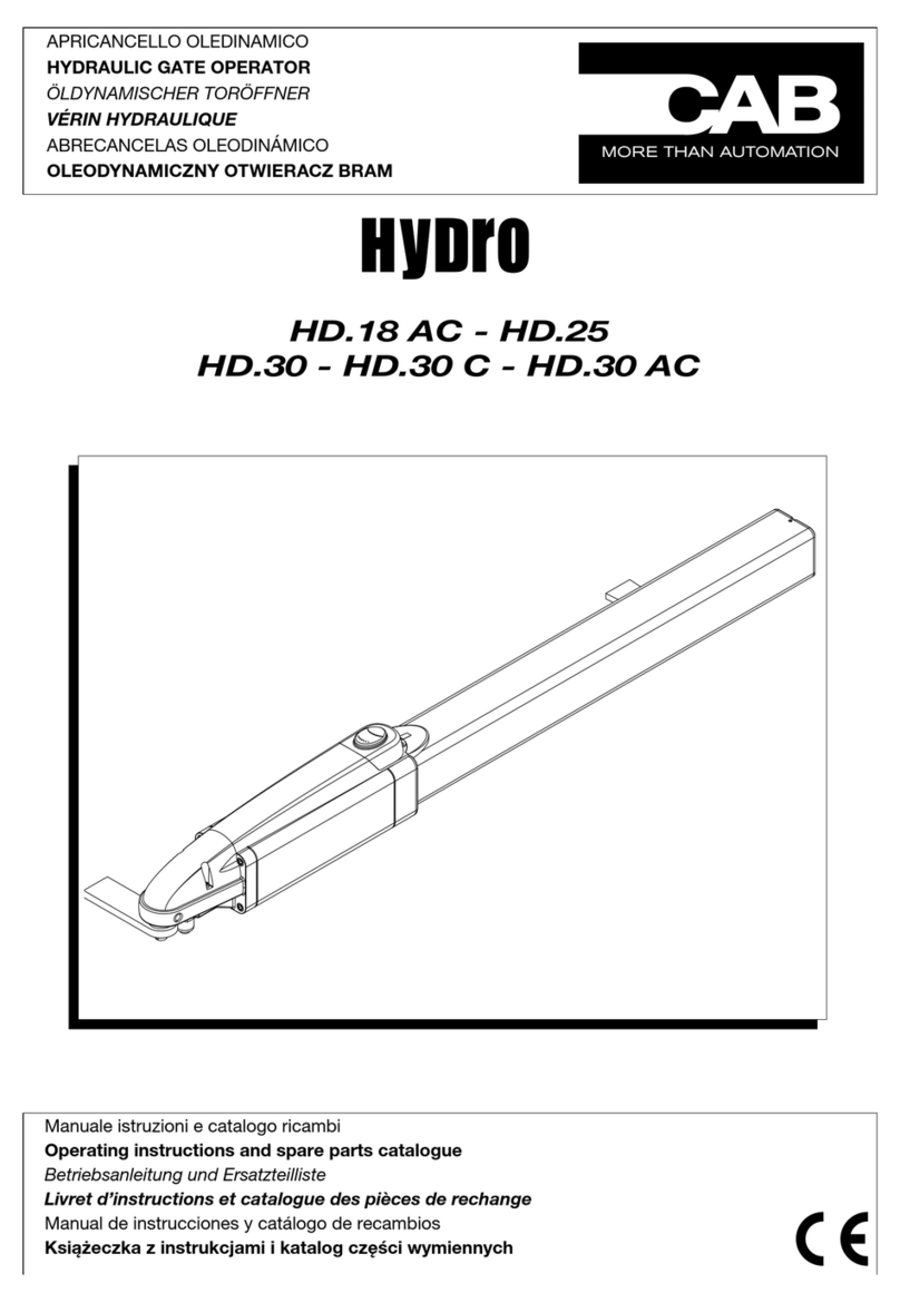 CAB HD.18 AC Operating instructions and spare parts catalogue