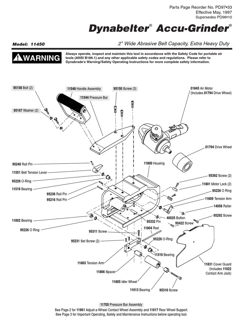 Dynabrade Dynabelter Accu-Grinder 11450 User guide