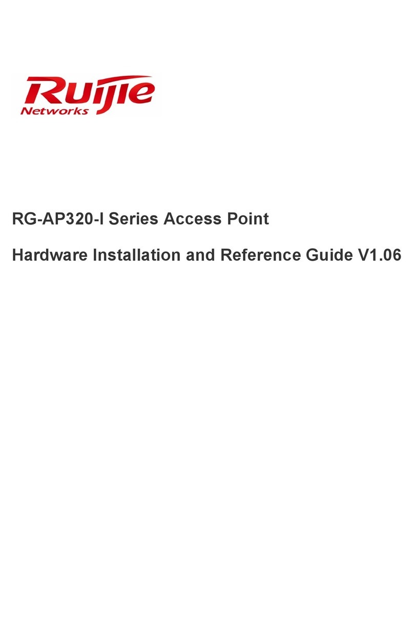 Ruijie Networks RG-AP320-I Series Installation and operating manual